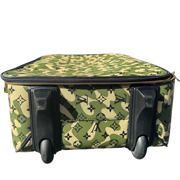 Louis Vuitton Monogramouflage Pegase Suitcase 60 Monogram Camo LV Travel Luggage - Picture 7 of 16